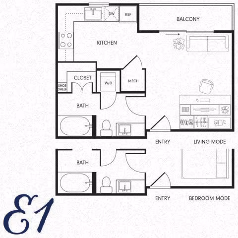 Unit 1214 1214 floor plan
